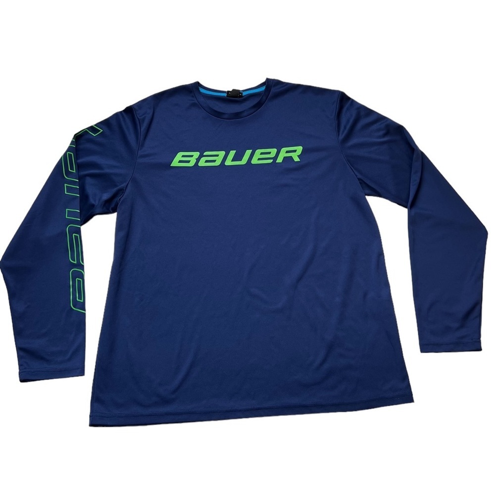 Bauer - Men’s Navy Blue Jersey Long Sleeve Sz XL